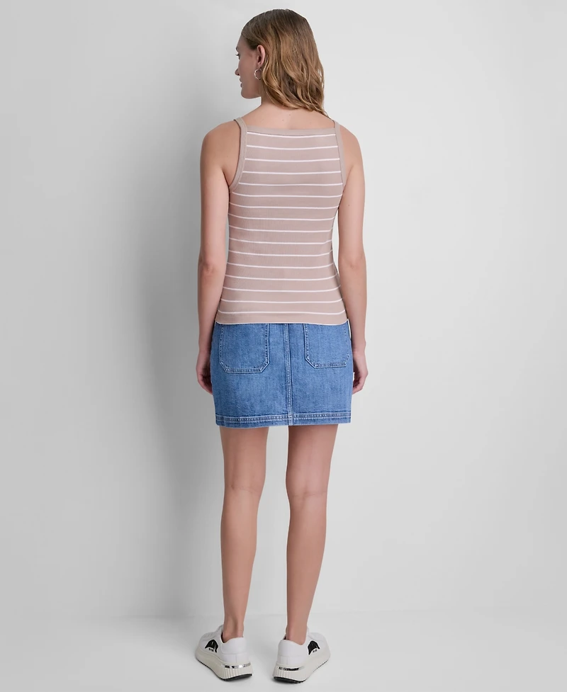 Dkny Jeans Women's Square Neck Tank Top