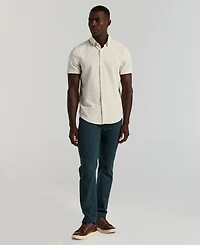 Perry Ellis Men's Slim-Fit Stretch Solid Button-Down Seersucker Shirt