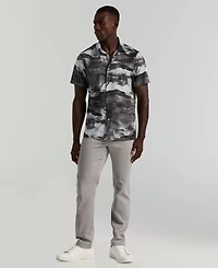 Perry Ellis Men's Cotton Abstract Wave Print Shirt