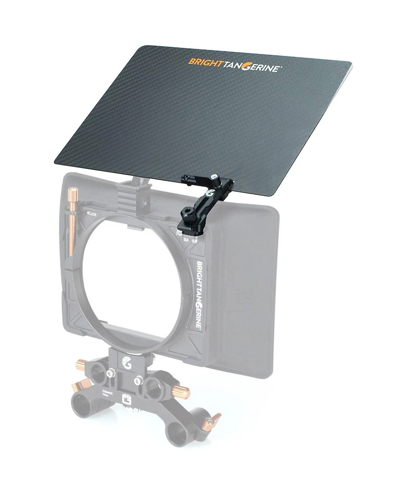 Bright Tangerine Retractable Carbon Fiber Top Flag for Misfit Atom Matte Box