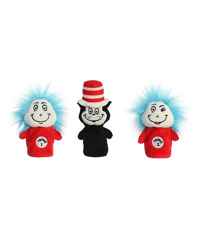 Aurora Mini Finger Puppet Set Dr. Seuss Whimsical Plush Toy 3"