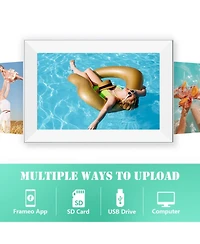 Pexar by Lexar 10.1" WiFi Digital Photo Frame | Hd Anti-Glare Touch Display | Share Photos/Videos via App | Perfect for Gifting