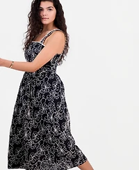 Sam Edelman Women's Floral A-Line Sleeveless Dress