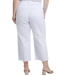 Nydj Plus Coco Relaxed Wide-Leg Crop Jeans