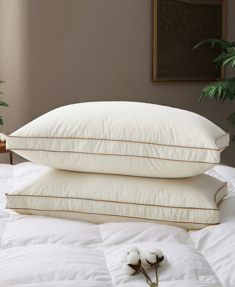 Unikome Gusseted 4-Layer Down Around Pillow, Standard