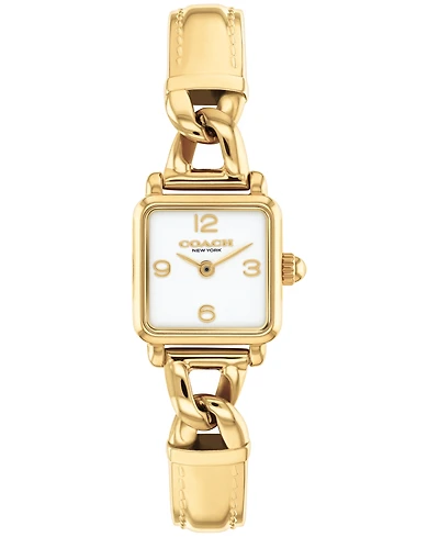 Coach Women's Cass Gold Tone Stainless Steel Bangle Bracelet Watch, 18mm