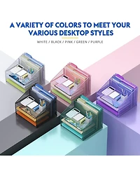 Gnuadz Mesh Desk File Organizer 3 Trays 2 Upright Sections