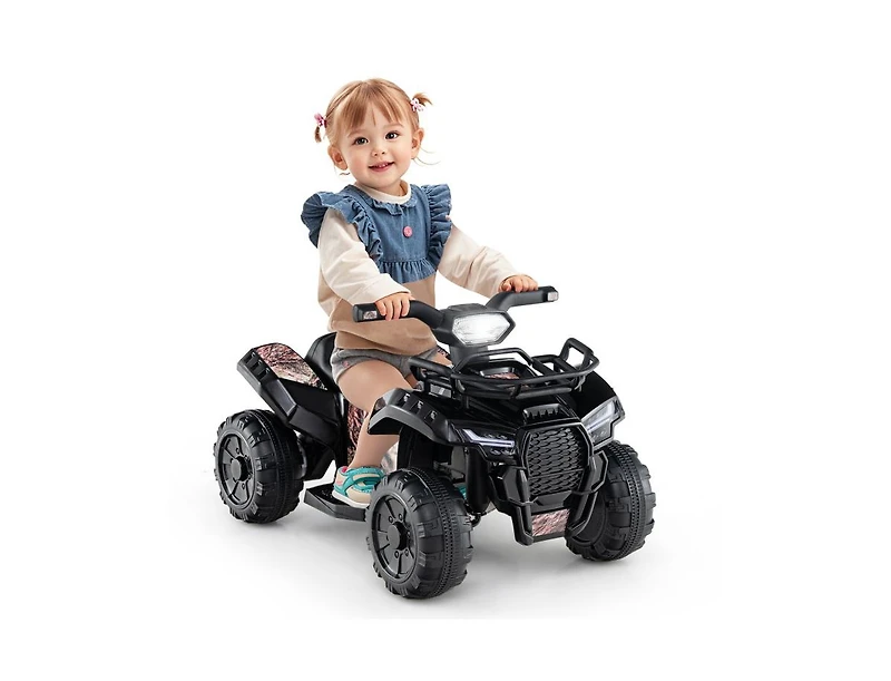 Hongge 6V Kids Atv Quad Electric Ride On Car with Led Light and MP3-Solid
