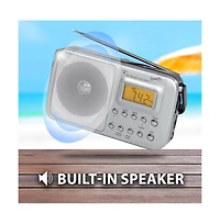 Supersonic 4 Band Am/Fm/SW1-2 Pll Radio - Silver