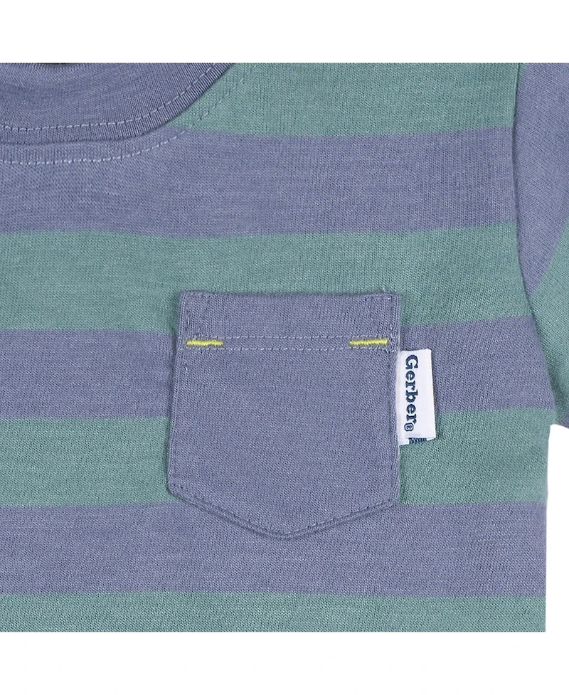 Gerber Baby Boys Short Sleeve T-Shirts, 3-Pack