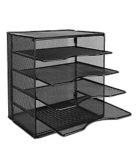 Gnuadz Mesh Desk Organizer File Holder Paper Sorter 5 Slots