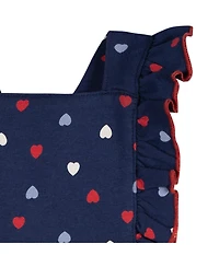 Gerber Baby Girls Ruffle Strap Bubble Romper.