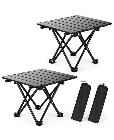 Gnuadz 2 pack Portable Camping Table Folding Beach Outdoor Camping Outdoor Recreation Gear