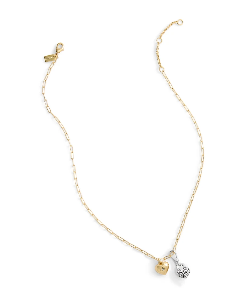 Coach Faux Stone Collectible Signature Quilted C Broken Heart Jewelry Charm