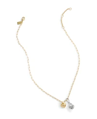 Coach Faux Stone Collectible Signature Quilted C Broken Heart Jewelry Charm