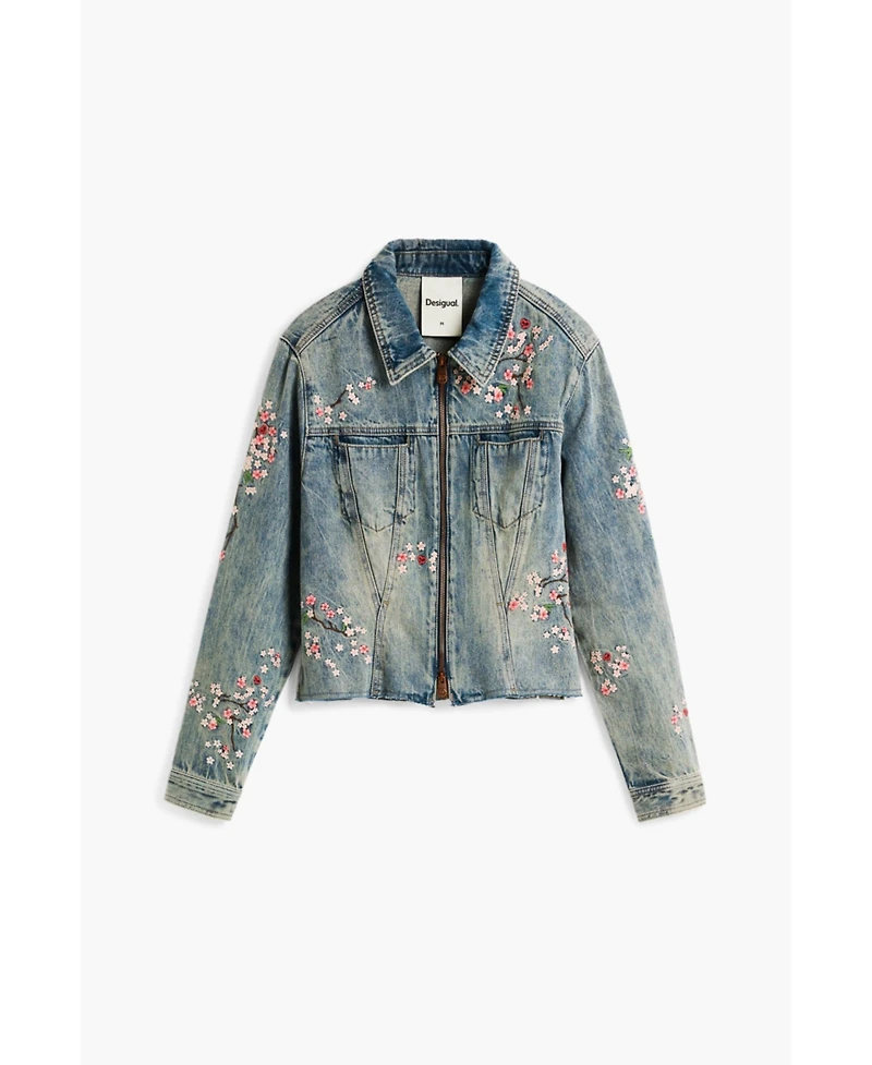 Desigual Women's Embroidered denim jacket