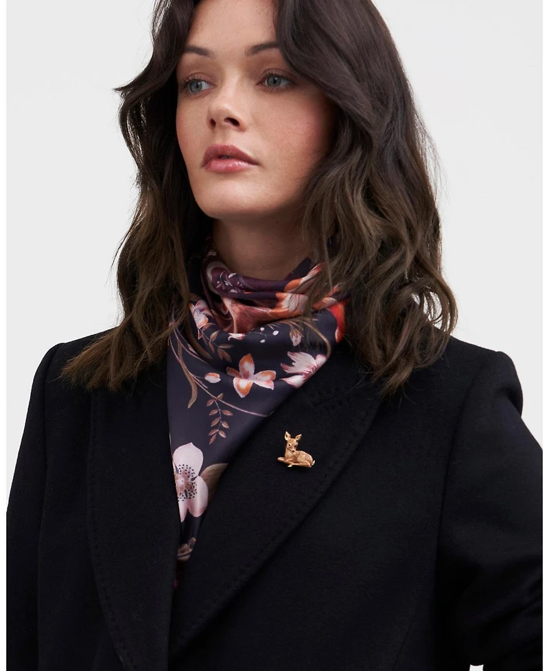 Fable England Resting Fawn Enamel Brooch