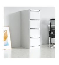 gaomon Vertical Steel Filing Cabinet with 4 Locking Drawers