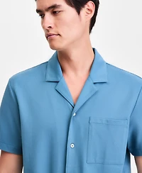 Alfani Men's Short-Sleeve Knit Camp Shirt, Macy's Exclusive