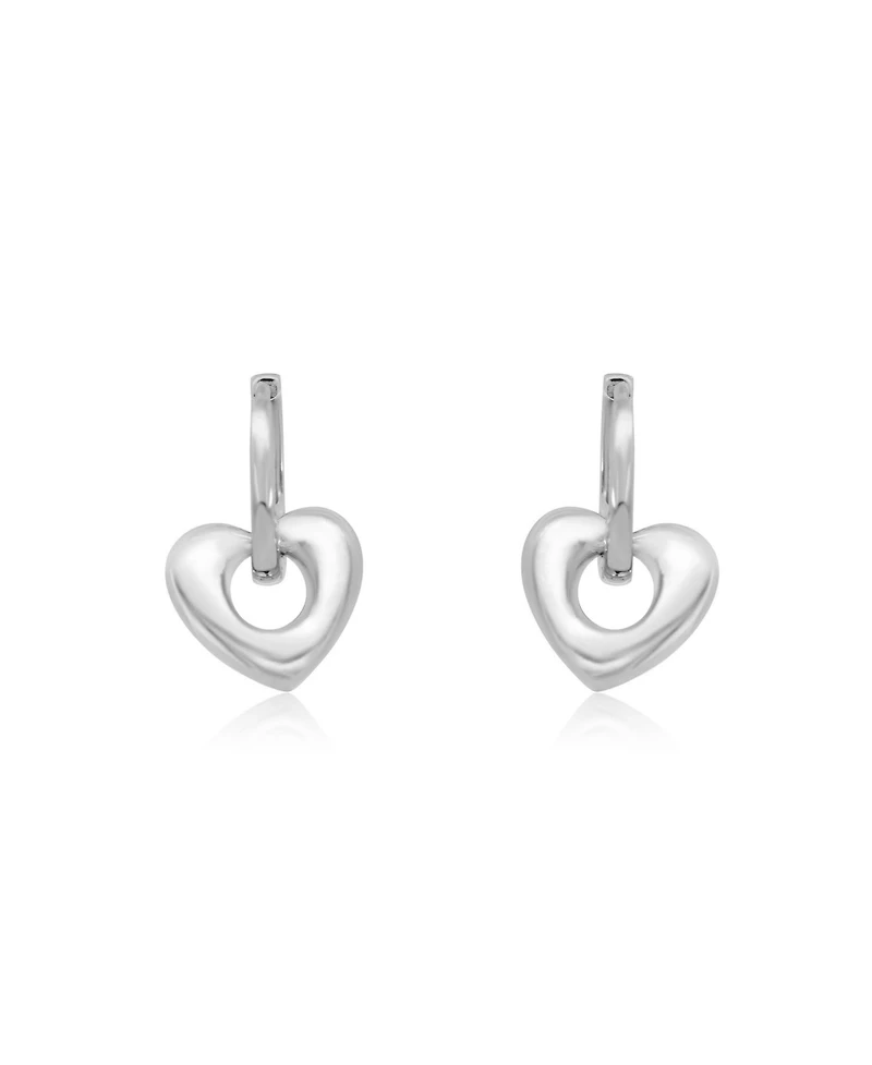 The Lovery Heart Huggie Hoop Earrings