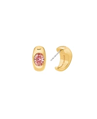 Michael Kors Oval Stone Huggie Earrings