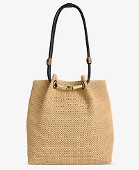 I.n.c. International Concepts Catalyna Straw Tote Handbag, Macy's Exclusive