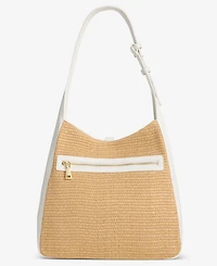 I.n.c. International Concepts Salee Straw Shoulder Handbag, Macy's Exclusive