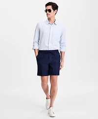 Alfani Men's Linen-Blend Pull On Shorts, Macy's Exclusive