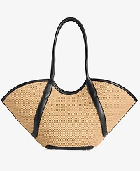 I.n.c. International Concepts Zavaa Straw Tote Handbag, Macy's Exclusive