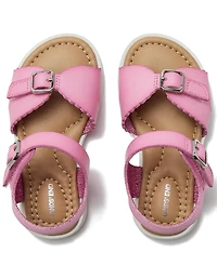 Lands' End Little Girls Easy On Scalloped Sandals