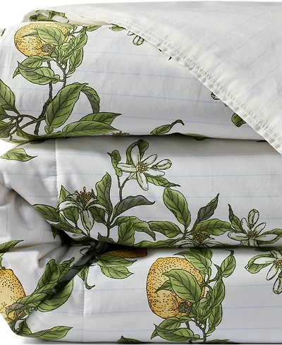 Lands' End 300 Thread Count Cotton Smooth Percale Printed Comforter