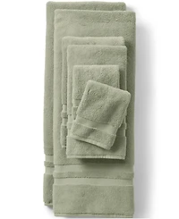 Lands' End Essential Cotton 2-Piece Washcloth Set