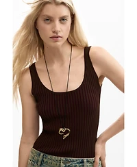 Desigual Women's Ribbed Strappy T-Shirt