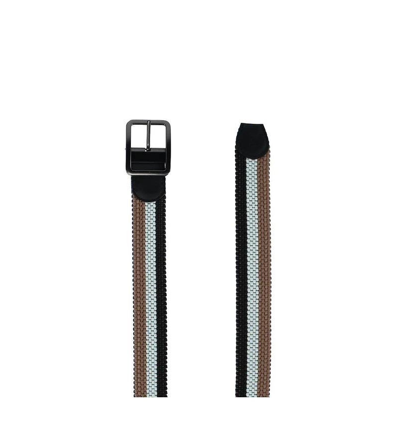 Trafalgar Big & Tall Matias Stripe Reversible Braided Casual Golf Belt