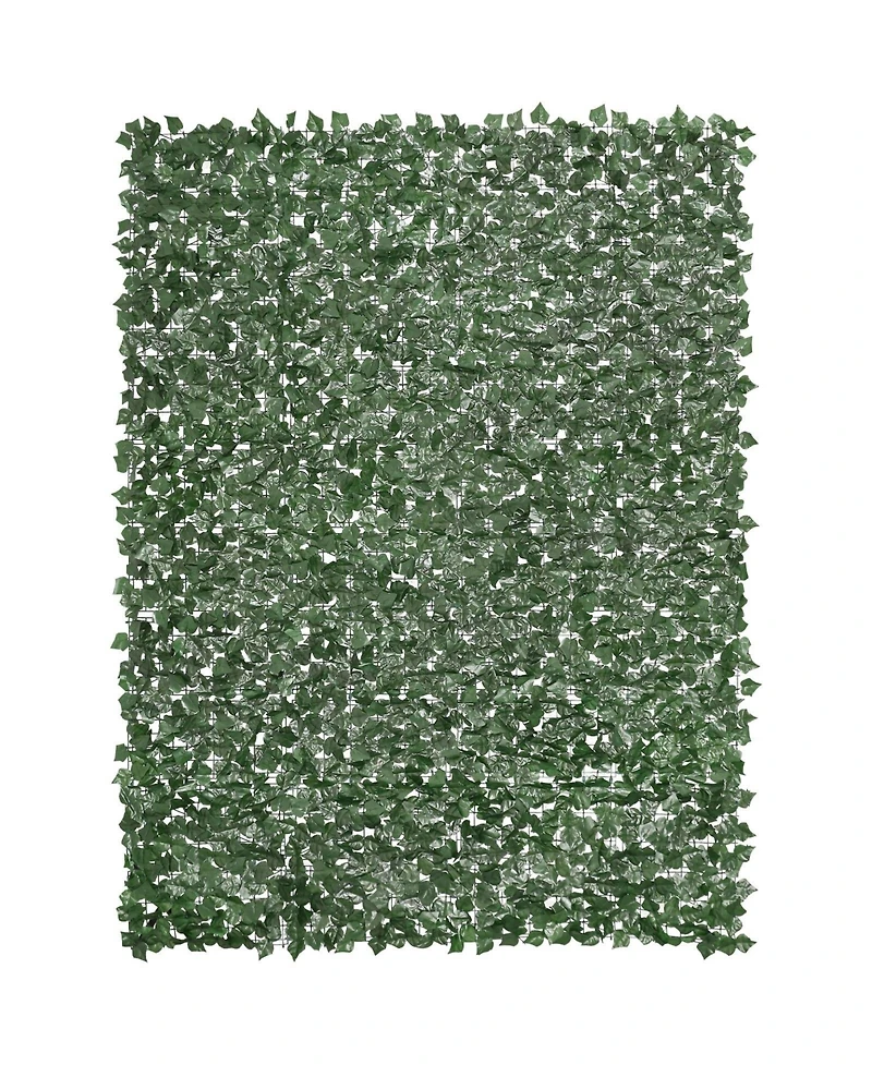 Sugift Ivy Privacy Fence, 96 x 72 in, Artificial Green Wall, Faux Hedges for Garden and Patio