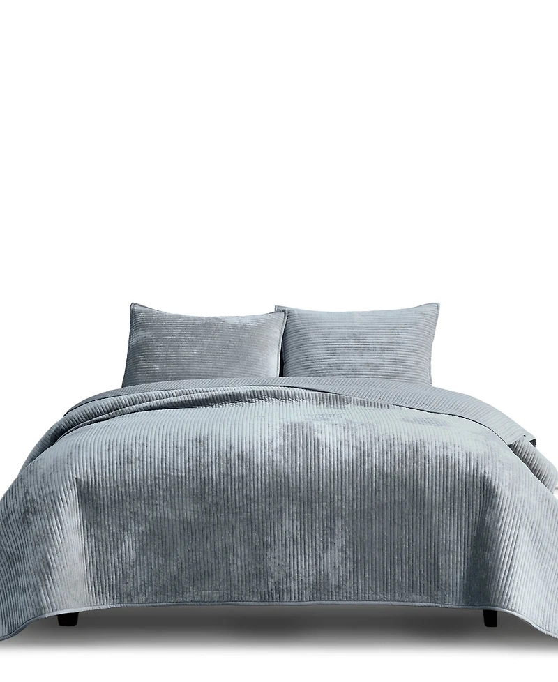 Riverbrook Home Reese Velvet 3-Pc. Coverlet Set