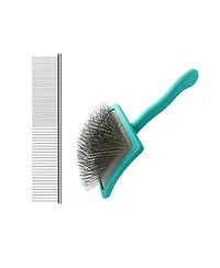 Aronkl Dog Slicker Brush Extra Long Pins Grooming Shedding Tangles Loose Hair for Medium Long Hair Dogs Cats