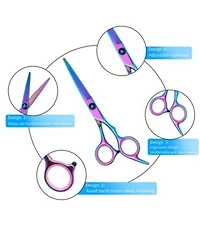 Aronkl Professional Dog Grooming Scissors Set with Nail Clippers Comb for Dogs Cats