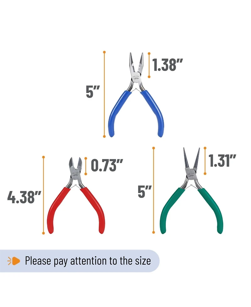 Gnuadz 3 Pack Pliers Making Kit Mini Wire Cutters