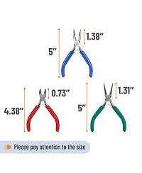 Gnuadz 3 Pack Pliers Making Kit Mini Wire Cutters