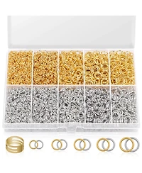 Gnuadz 4600pcs Jump Rings Open Close Tools Jewelry Making Necklace Repair Kit