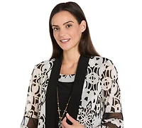 R & M Richards Petite Scoop Neck Dress and Bell Sleeve Jacket, 2-Piece Set
