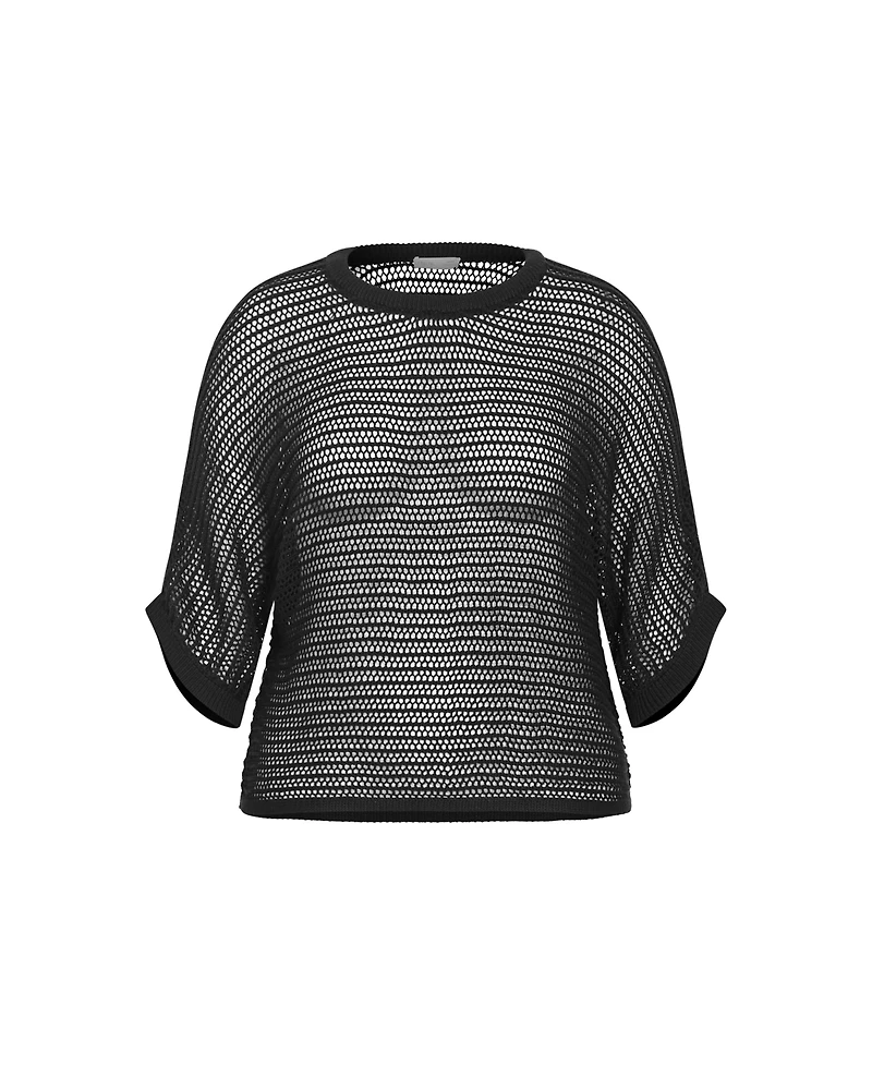 City Chic Women's Crochet Knit Resort Top