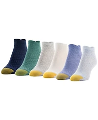 Gold Toe Women's Texture Liner Socks, 6-Pack