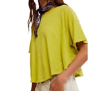 Free People Women's Elsie Swing Short-Sleeve Crew Neck T-Shirt