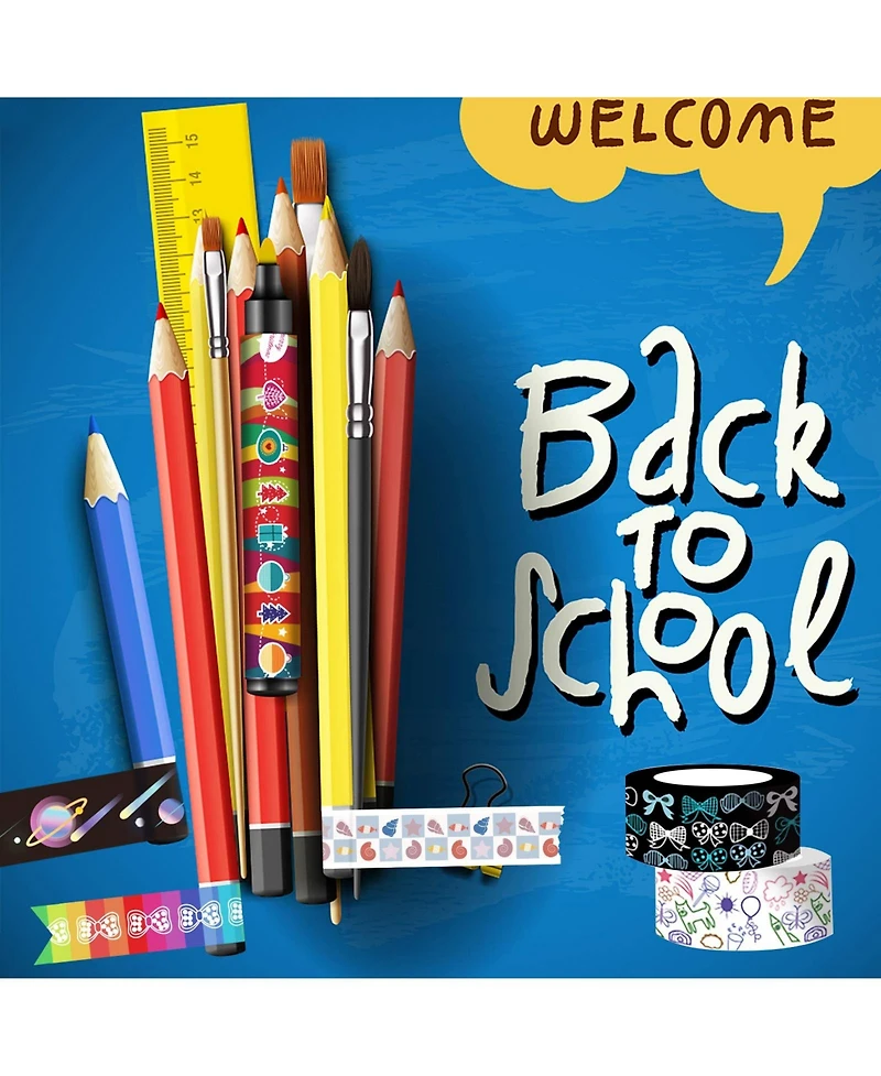 Gnuadz Washi Tape Set Decorative Diy Crafts Scrapbooking Journals Planners Party Supplies