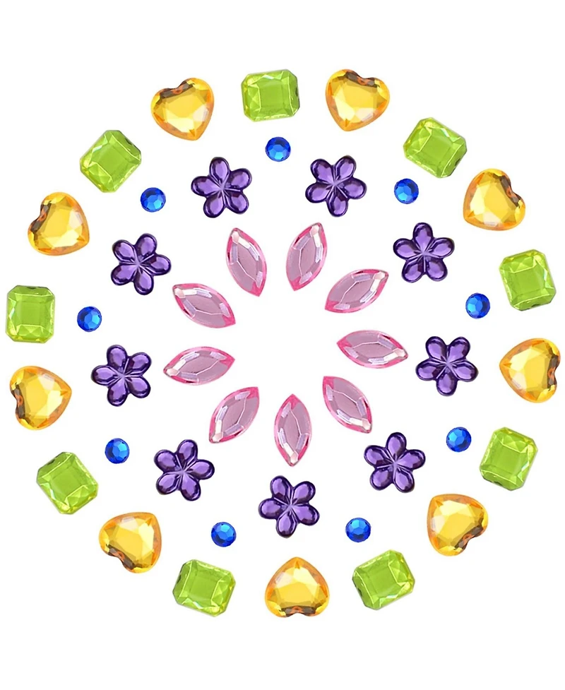 Gnuadz 900pcs Flatback Rhinestones Jewels Pirate Party Crafting Embellishments 9 Shapes