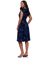 Body by Miraclesuit Women's Floral Print Boat Neck Dress