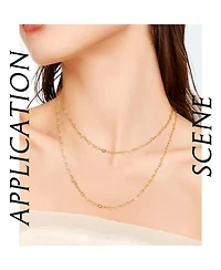 Gnuadz 16.4 feet Heart Link Chains Permanent Necklace Soldered Card Paper