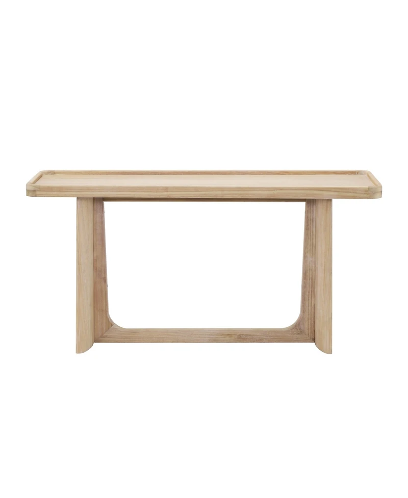 Flynama Farmhouse Console Table Tray Top Solid Wood Frame For Entryway Living Room Sofa Back